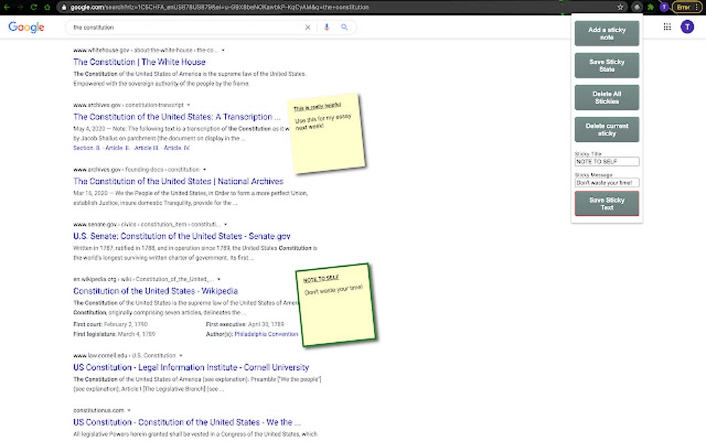 Sticky Notes Everywhere | Digital Mercury for Google Chrome - Extension ...