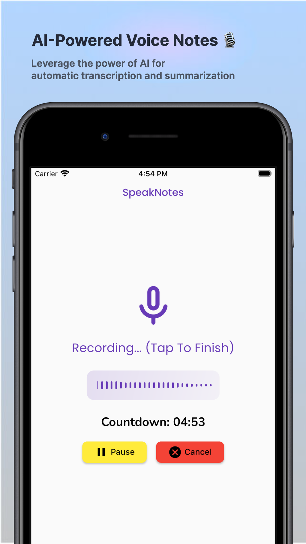 SpeakNotes - Smart Voice Memos для iPhone — Скачать