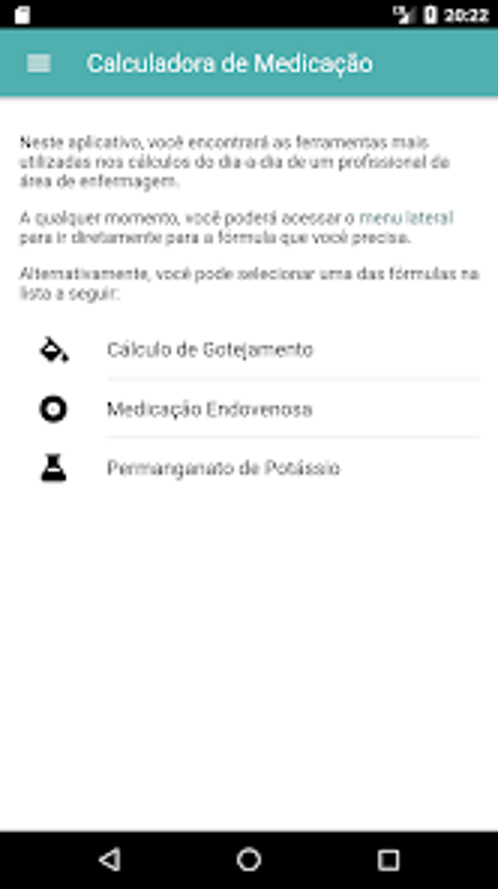 Calculadora de Medicação para Android - Descargar