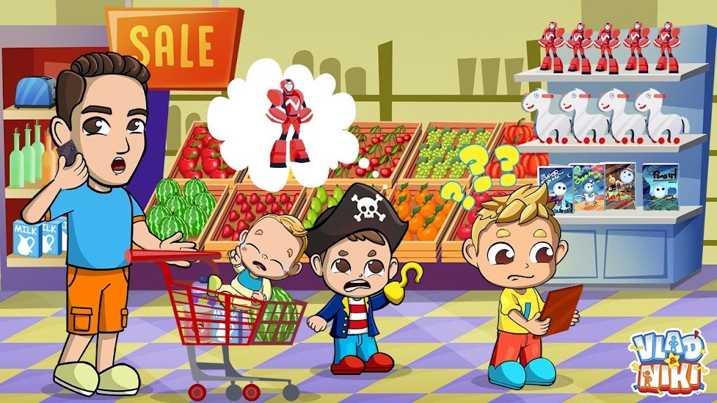 Vlad Niki Supermarket game for Android - Download