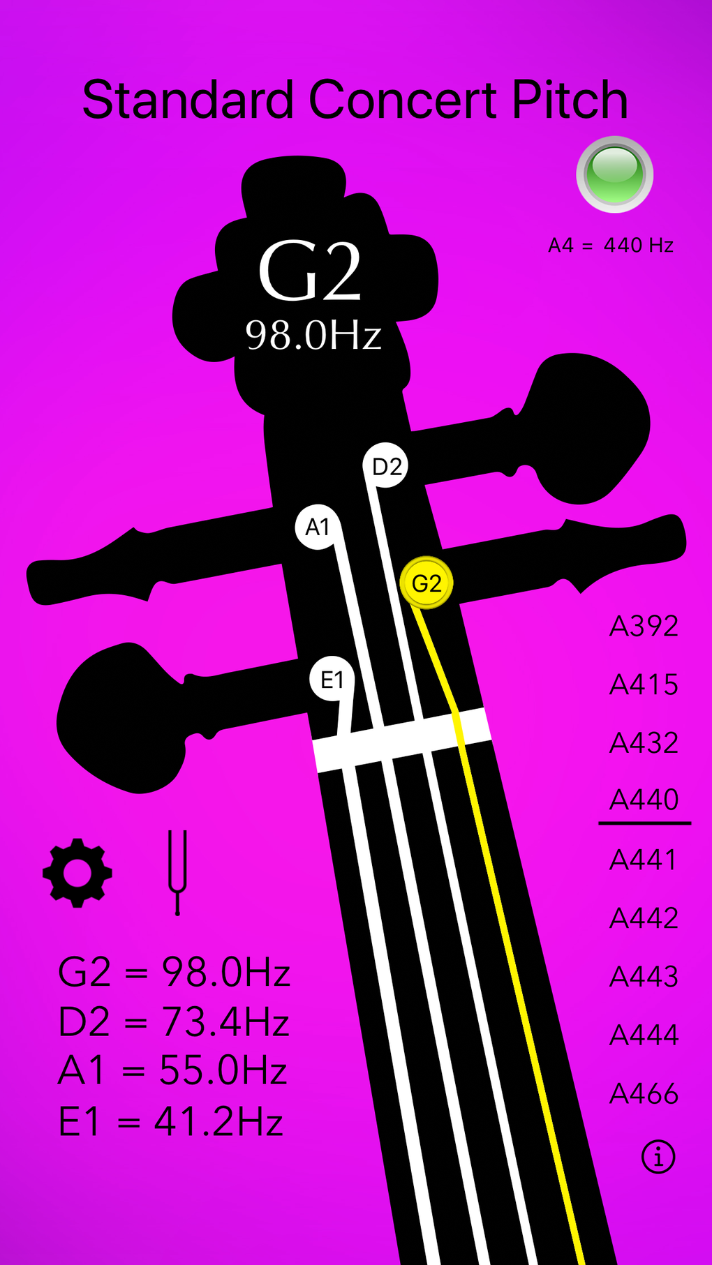 Double Bass Tuner Basic for iPhone Download