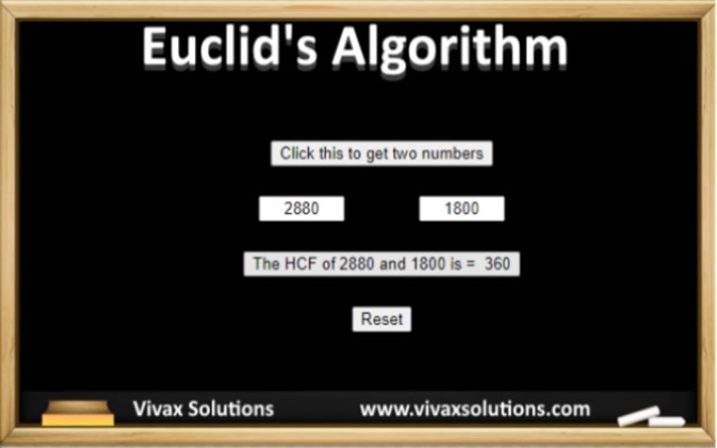 Euclid's Algorithm สำหรับ Google Chrome - ส่วนขยาย ดาวน์โหลด