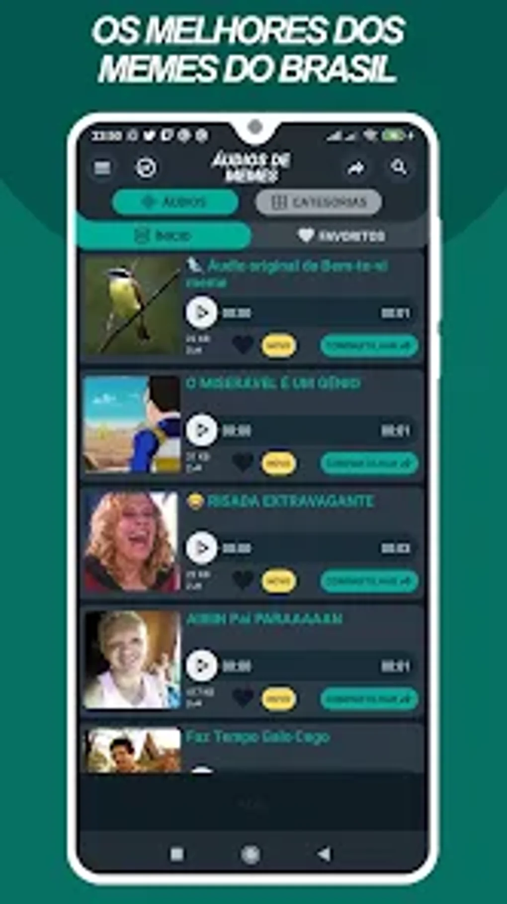 Áudios de Memes Engraçado para Android - Download
