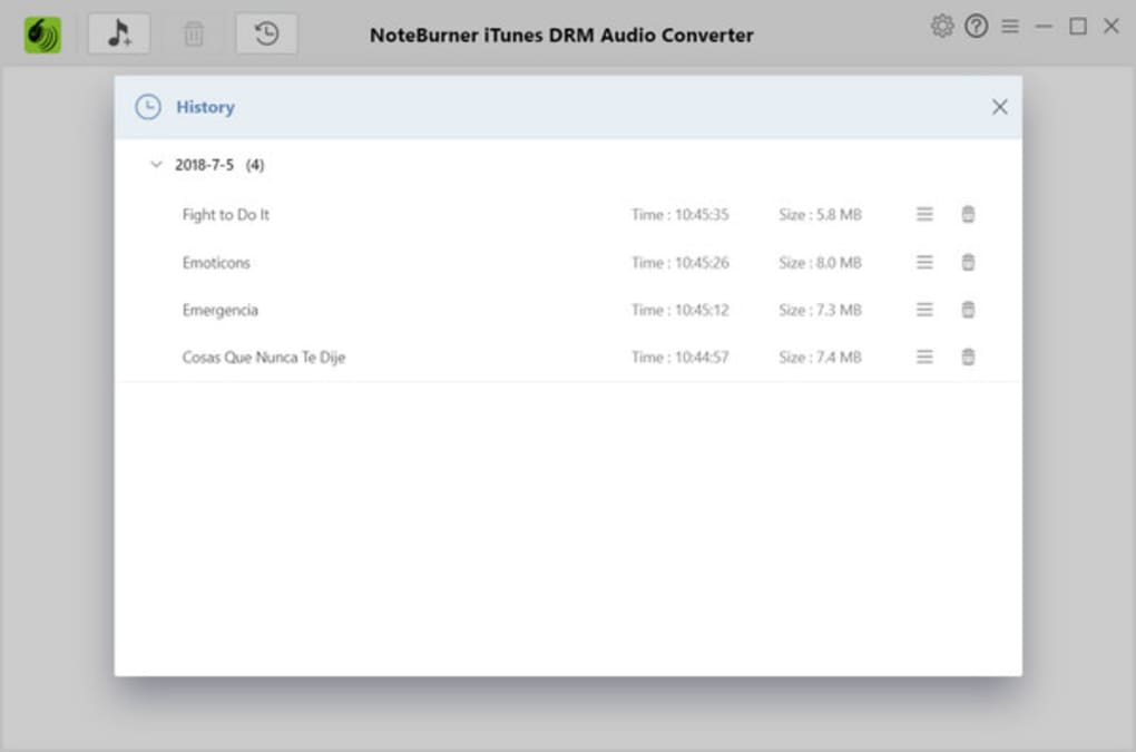 free noteburner itunes drm audio converter