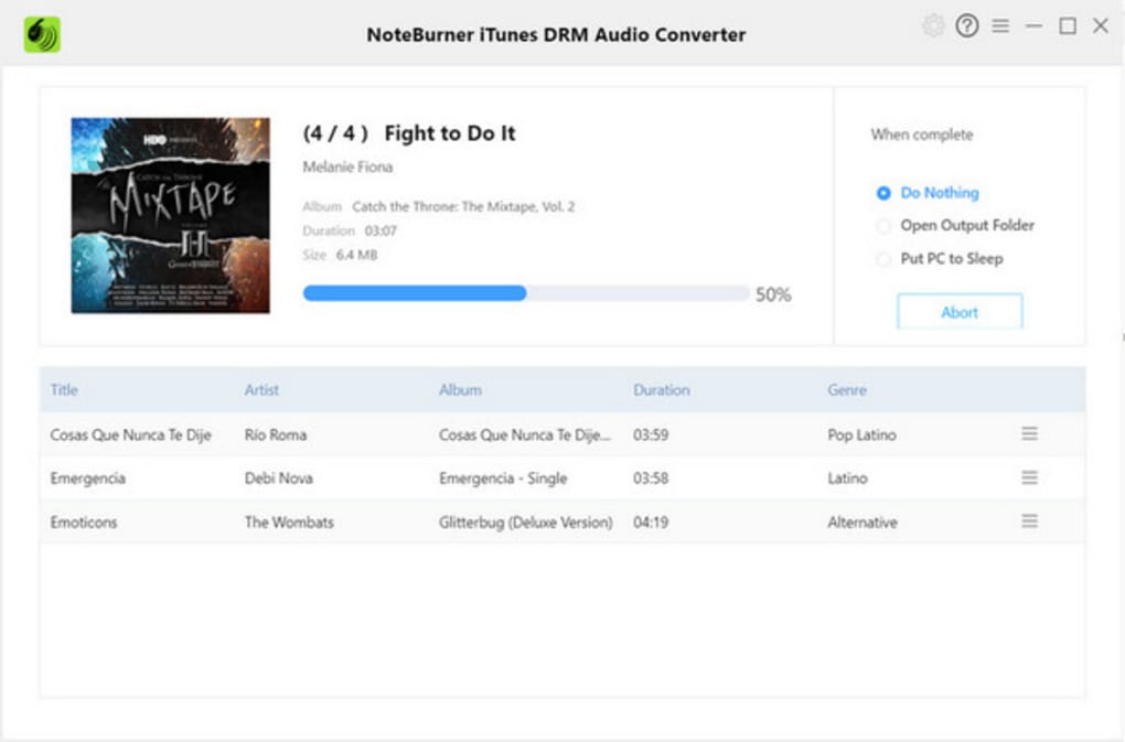 noteburner itunes drm audio converter for mac serial