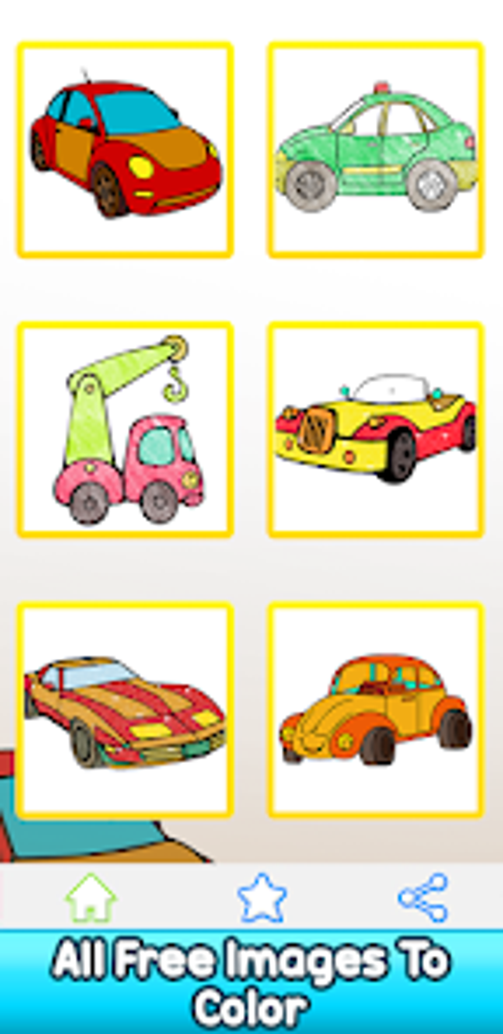 Cars Paint by No. Kids Glitter для Android — Скачать