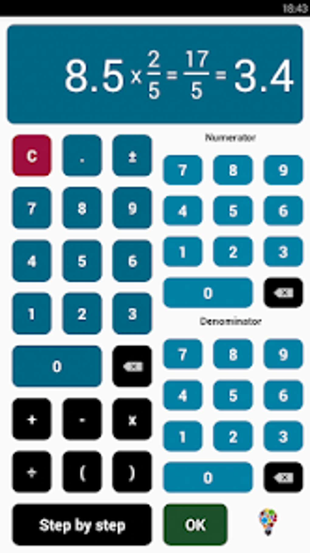 Fraction Calculator для Android — Скачать