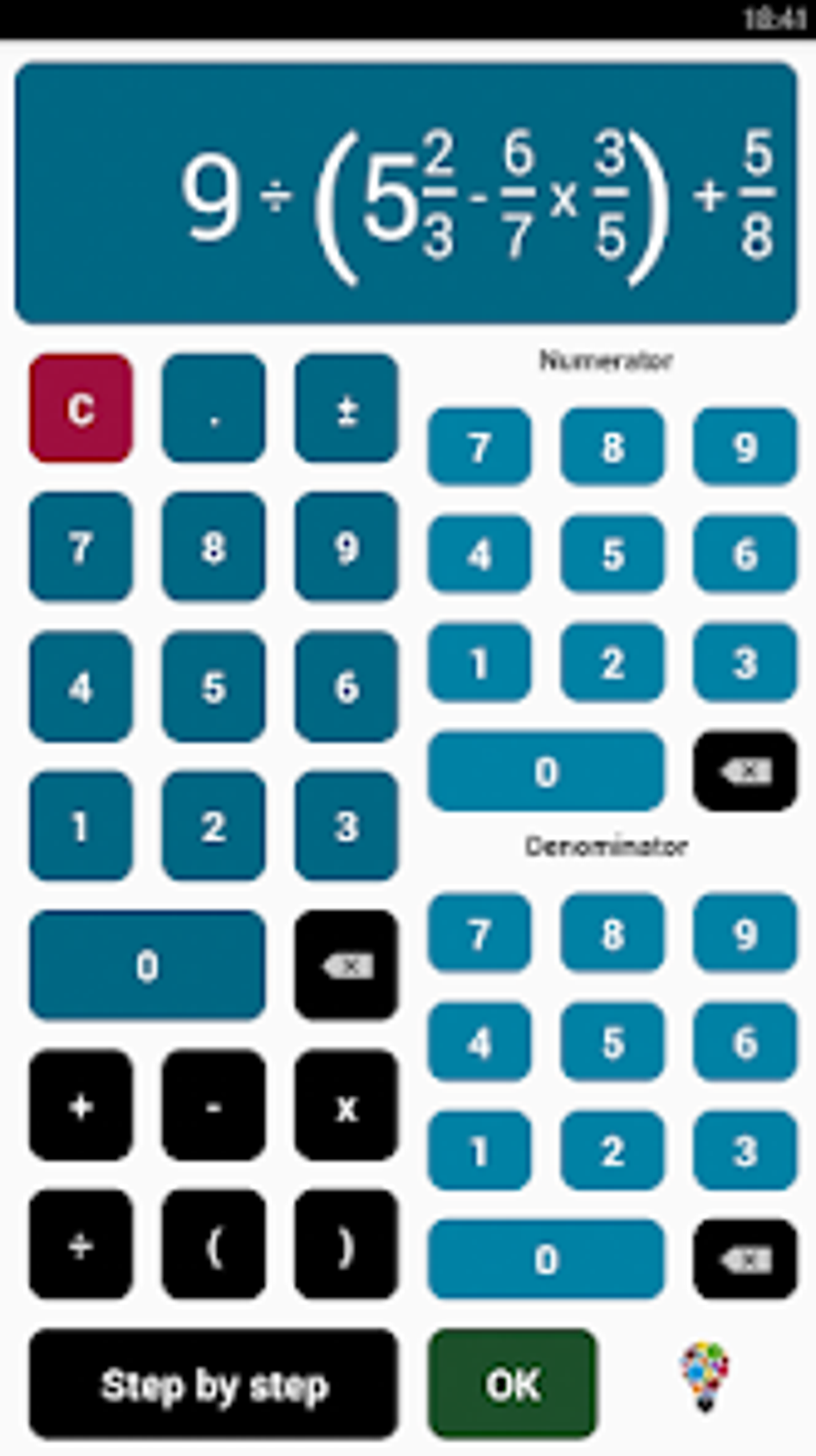 Fraction Calculator для Android — Скачать