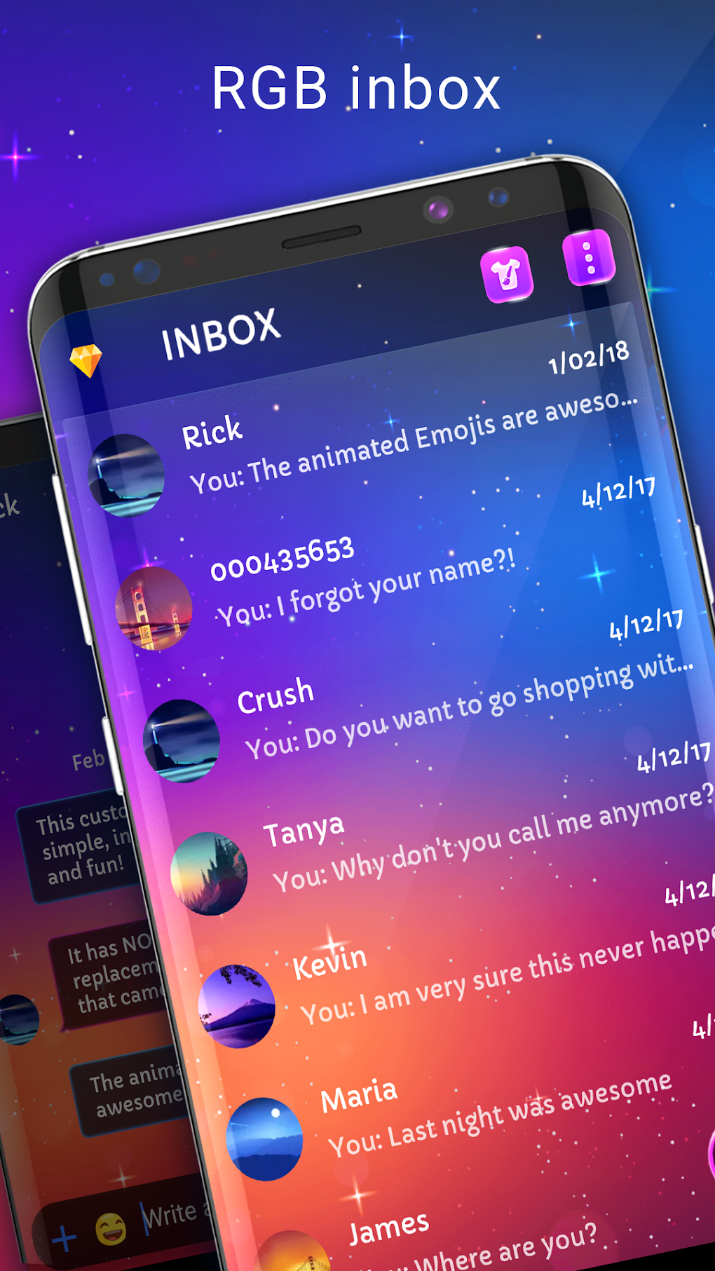 RGB lighting colors theme for Android - Download