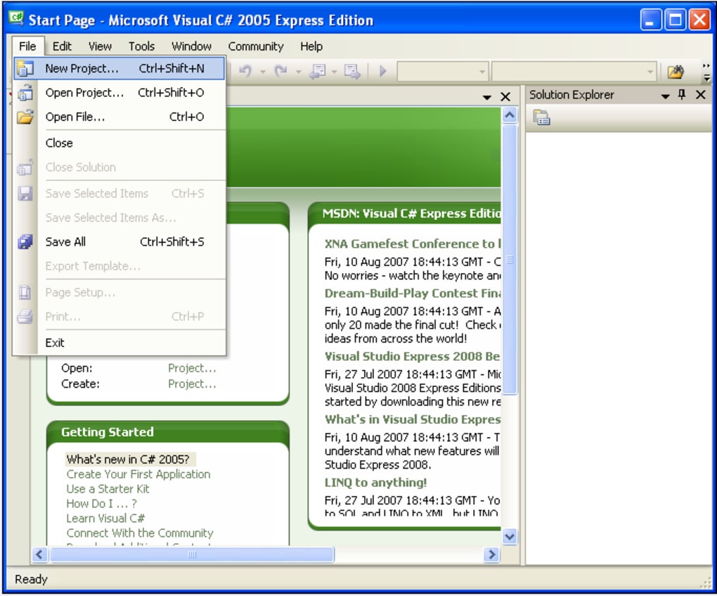 Microsoft Visual C# 2008 - Download