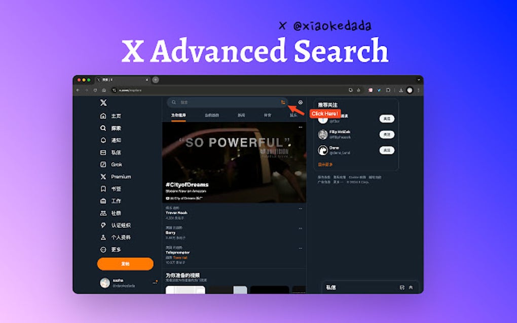 X Advanced Search for Google Chrome - Extension Download