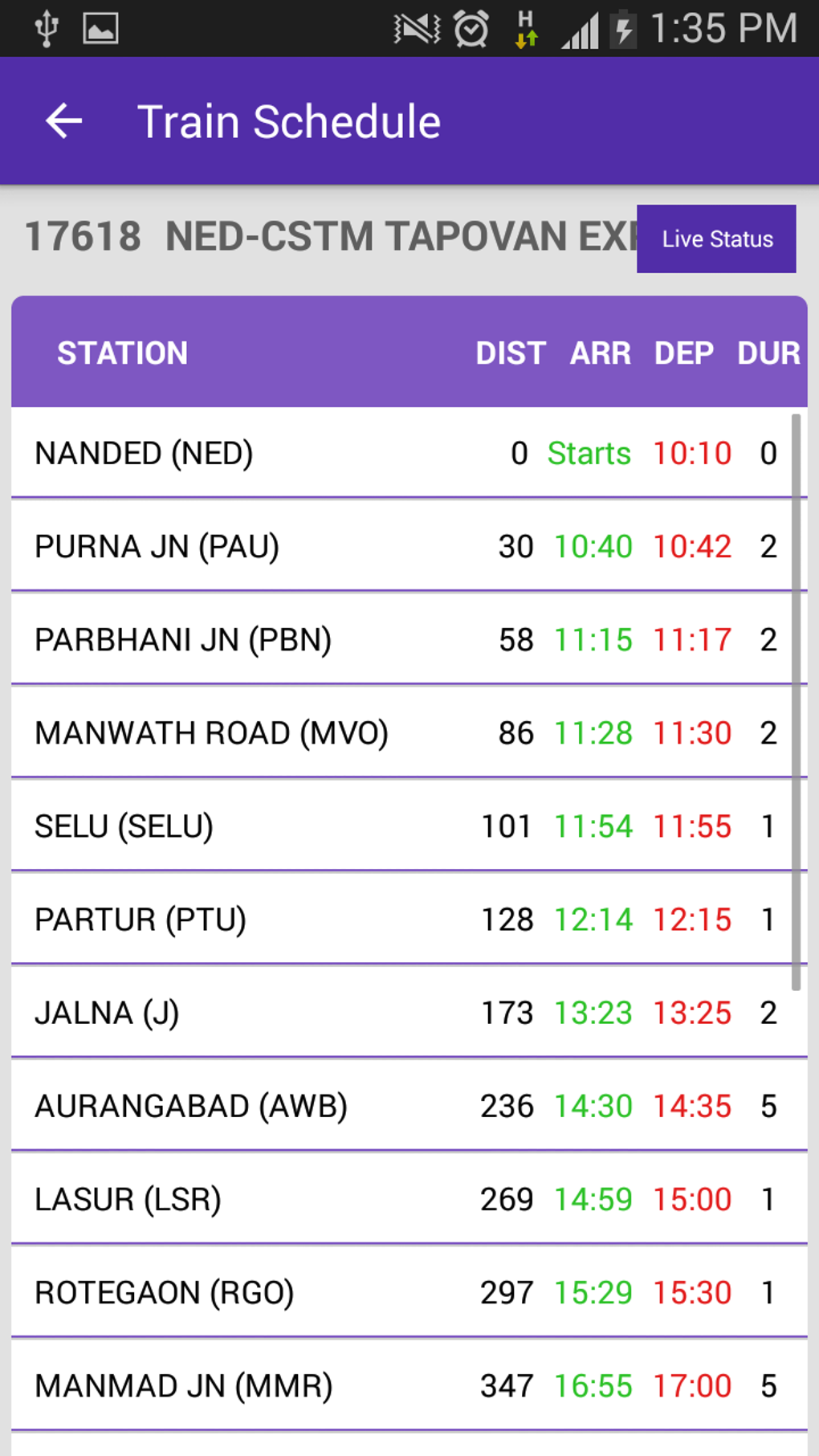 Live Train Status APK For Android Download