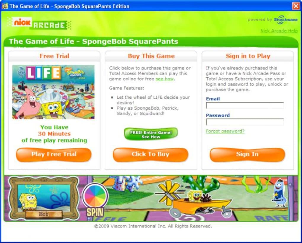 spongebob games pc free