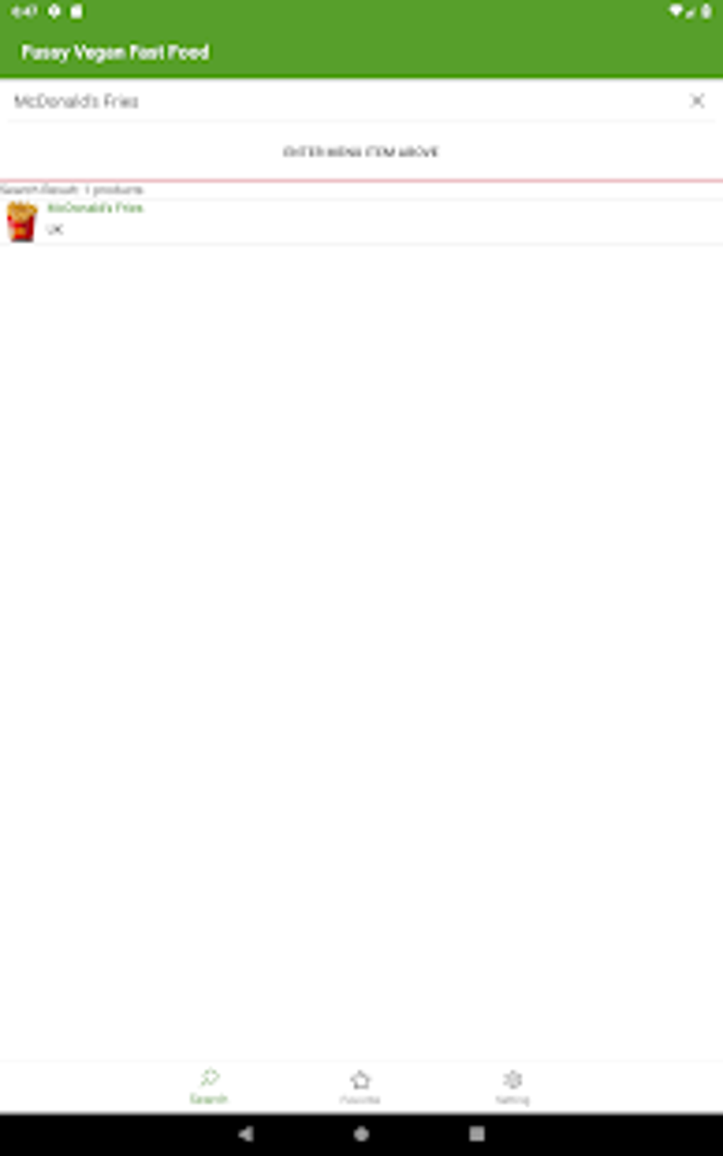 Fussy Vegan Fast Food UK Para Android Descargar
