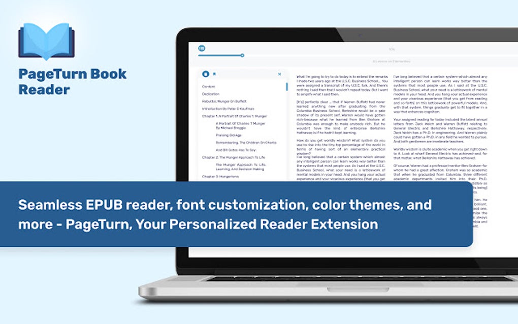 PageTurn Book Reader pour Google Chrome Extension Télécharger