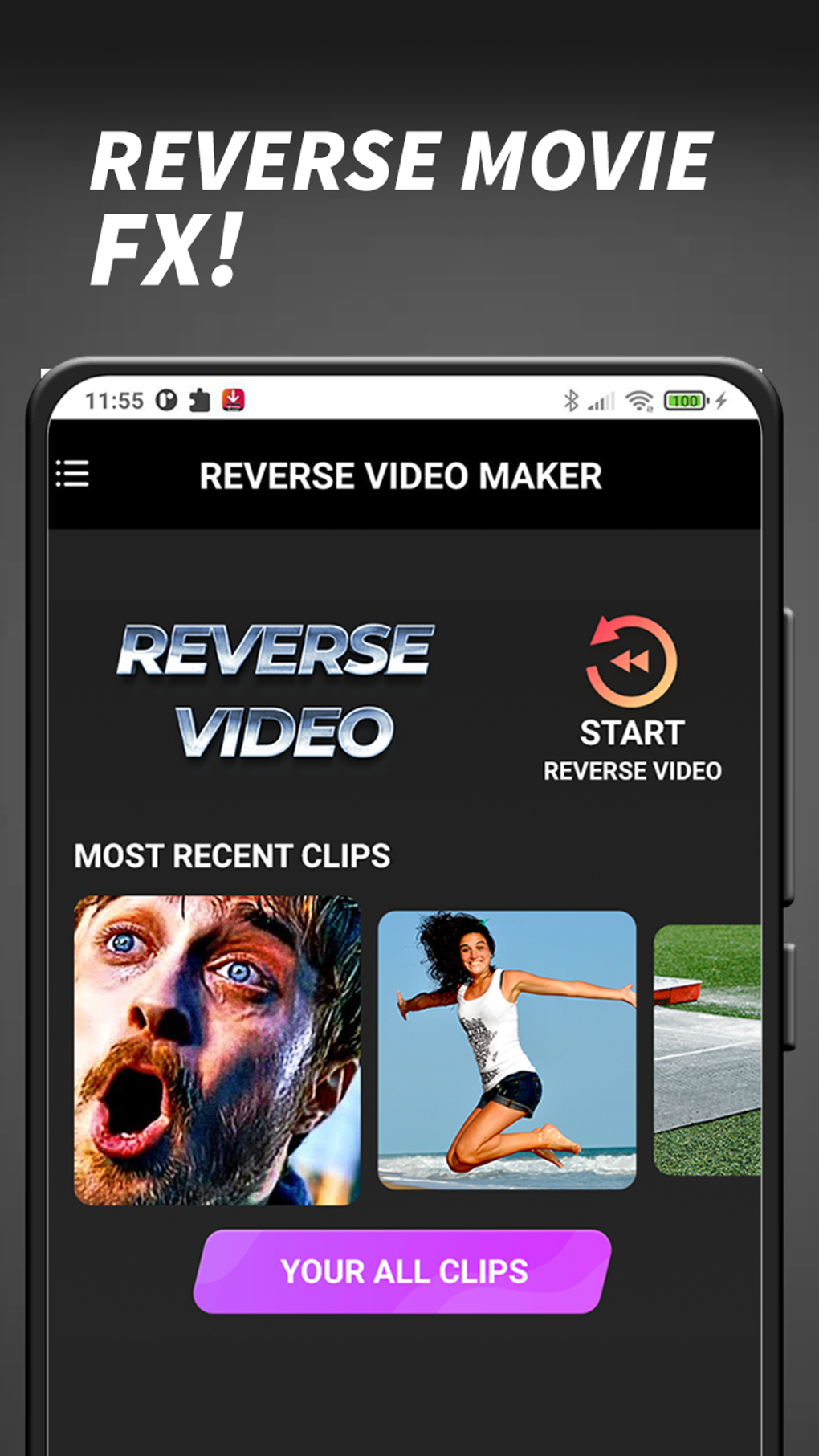 Reverse Video Rewind Editor для Android — Скачать