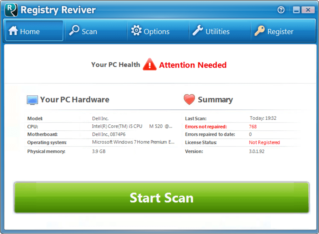 registry reviver license key