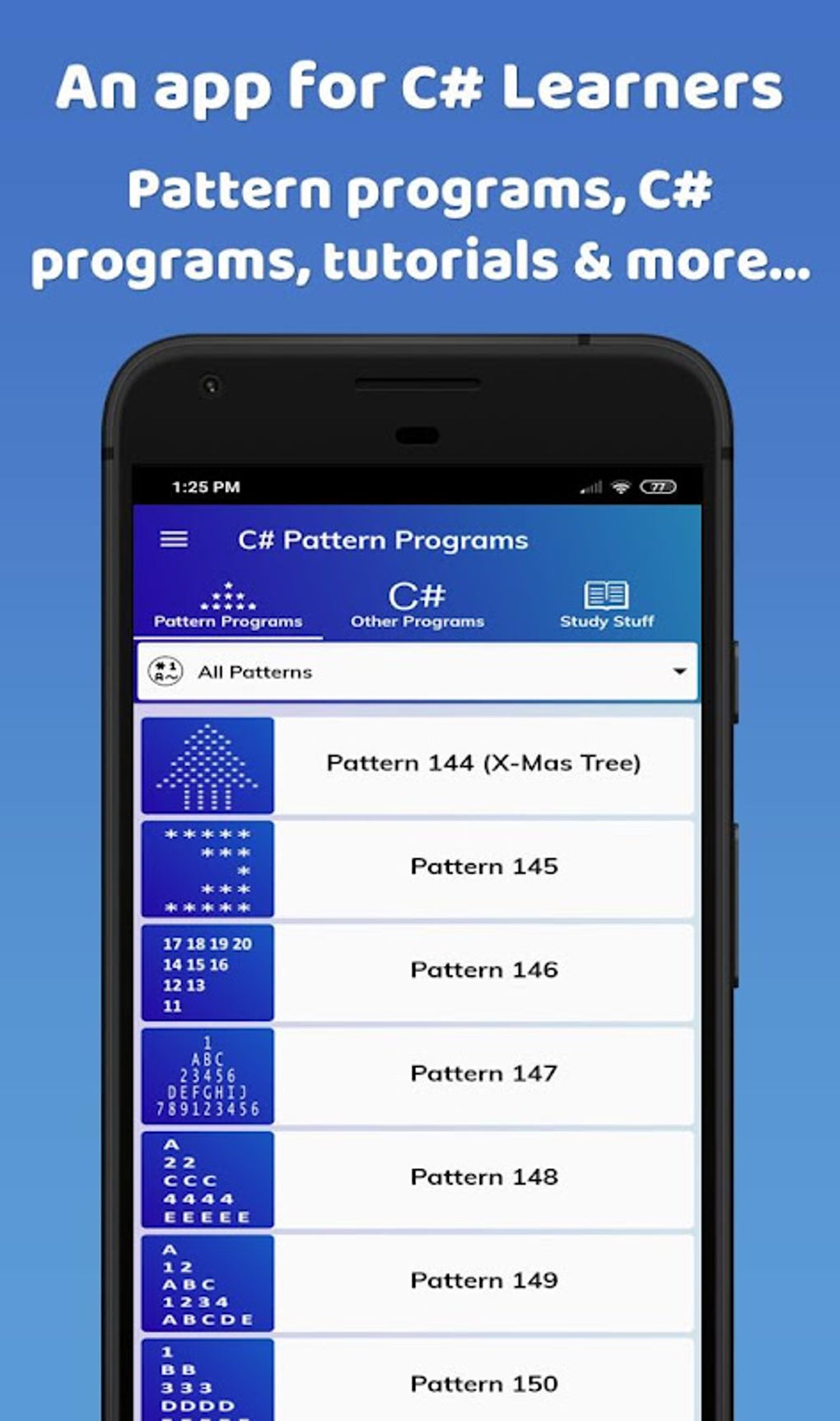 C Pattern Programs