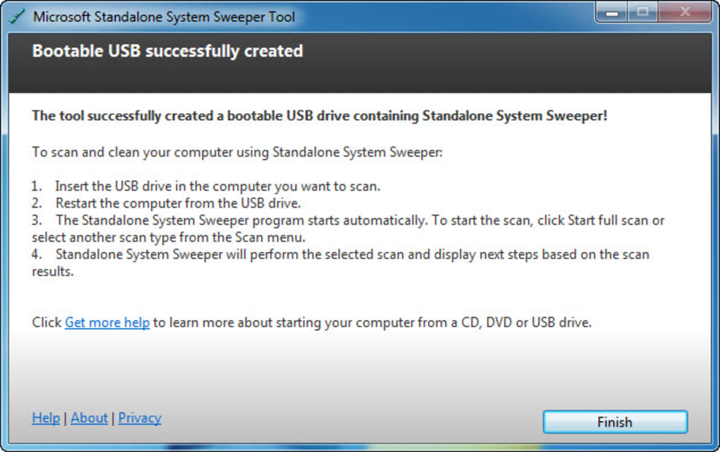 microsoft standalone system sweeper tool