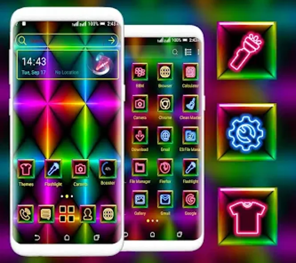 android-colorful-neon-launcher-theme