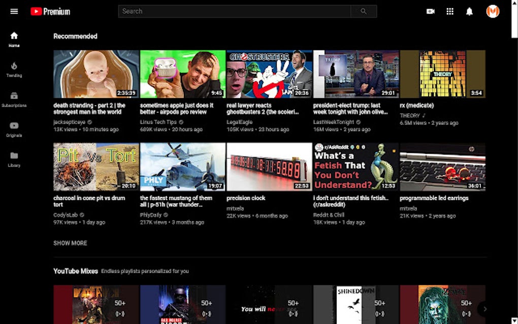 YouTube - Dark by MidSpike.Com for Google Chrome - Extension Download