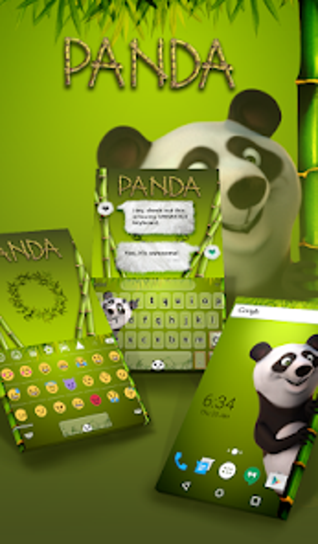 Android Panda Animated Custom Keyboard 