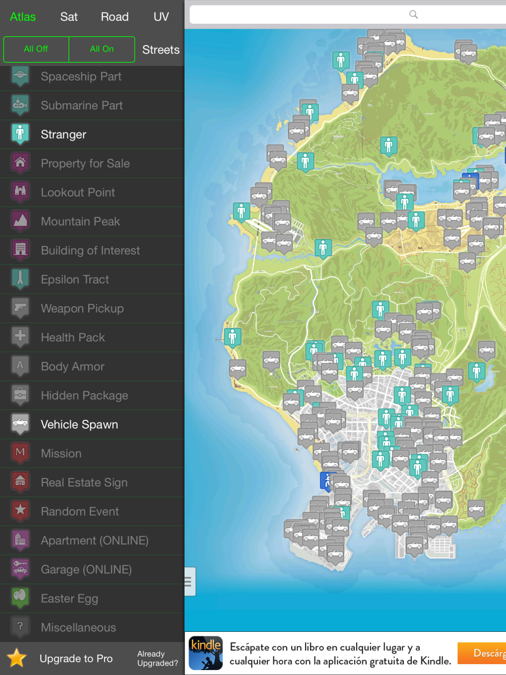 Interactive map for all GTA Online collectibles