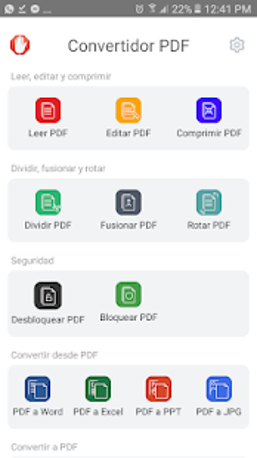 PDF Converter Doc Ppt Xls Word Para Android Descargar