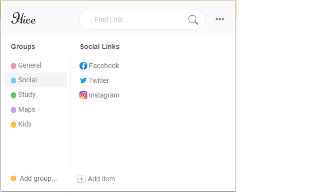 Hive - Bookmarks لنظام Google Chrome - الامتداد تنزيل