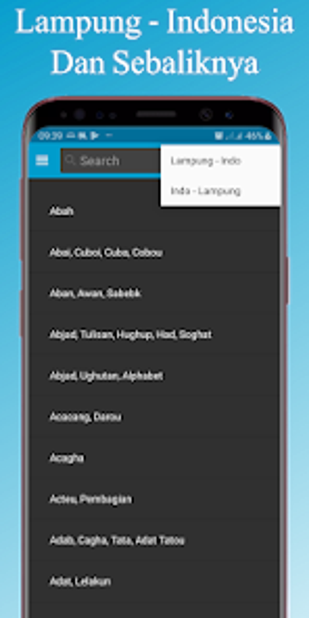 Kamus Bahasa Lampung for Android - Download