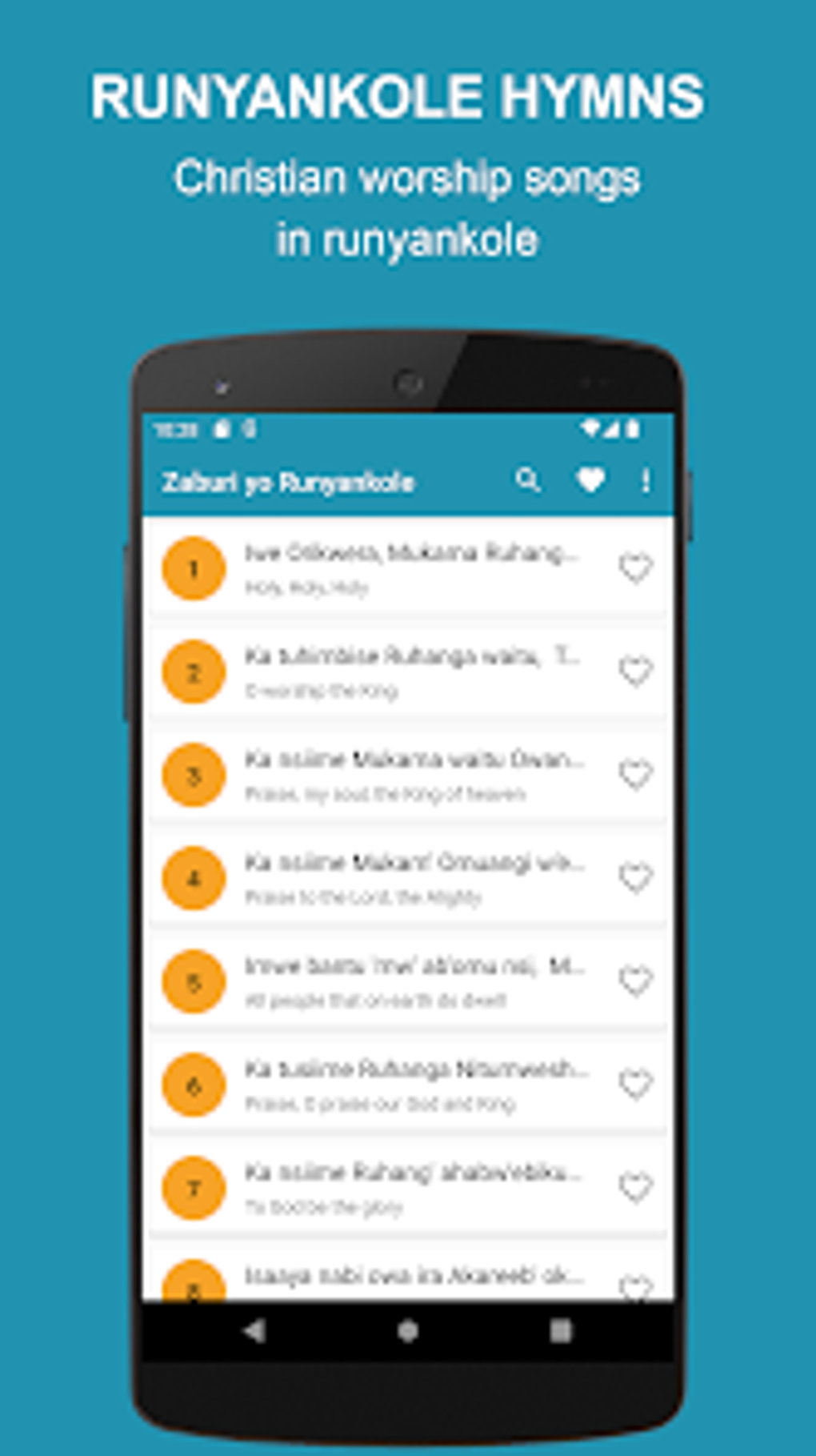 Runyankole Hymns Zaburi for Android - Download