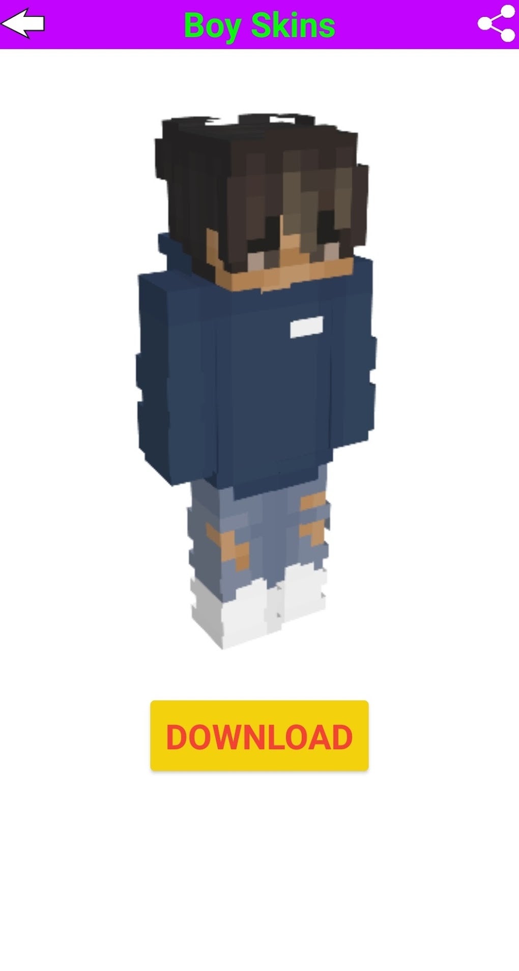 Boy Skins minecraft pe для Android — Скачать