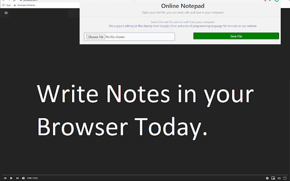 Online Notepad for Google Chrome - Extension Download