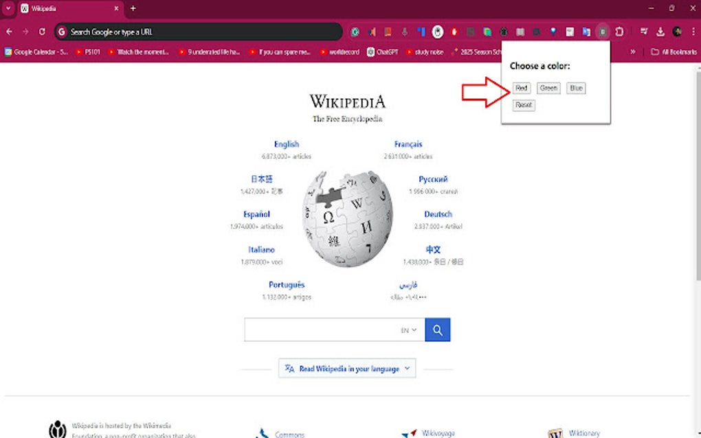 Background Color Changer for Google Chrome - Extension Download