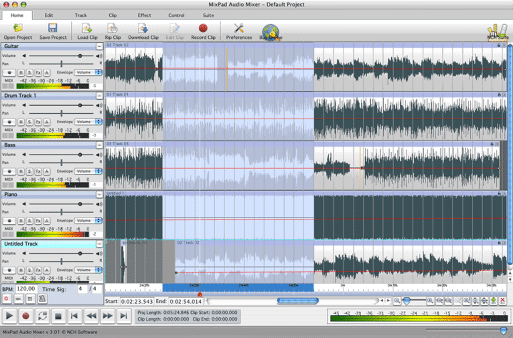 trekant sygdom Kredsløb MixPad Professional Audio Mixer for Mac (Mac) - Download