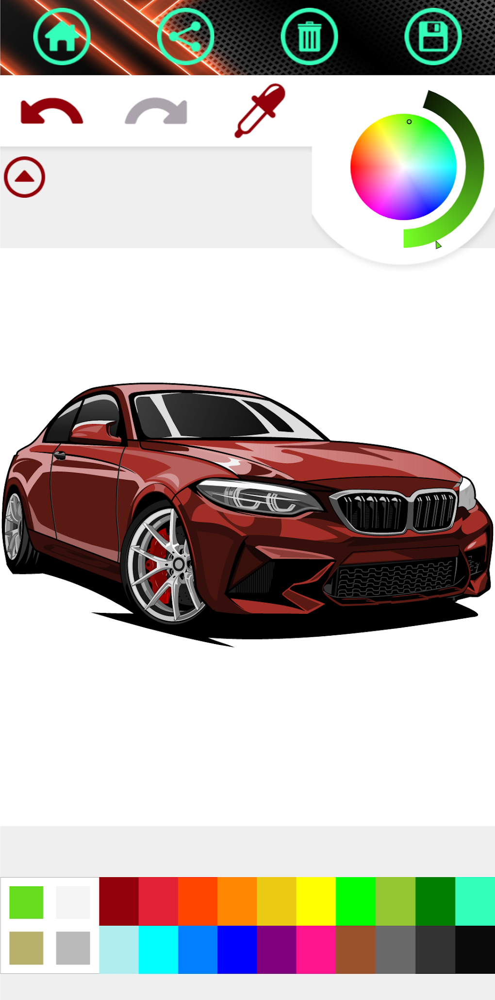 Car Coloring Book - Car Paint для Android — Скачать