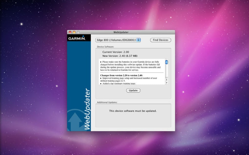 Garmin WebUpdater for Mac Download