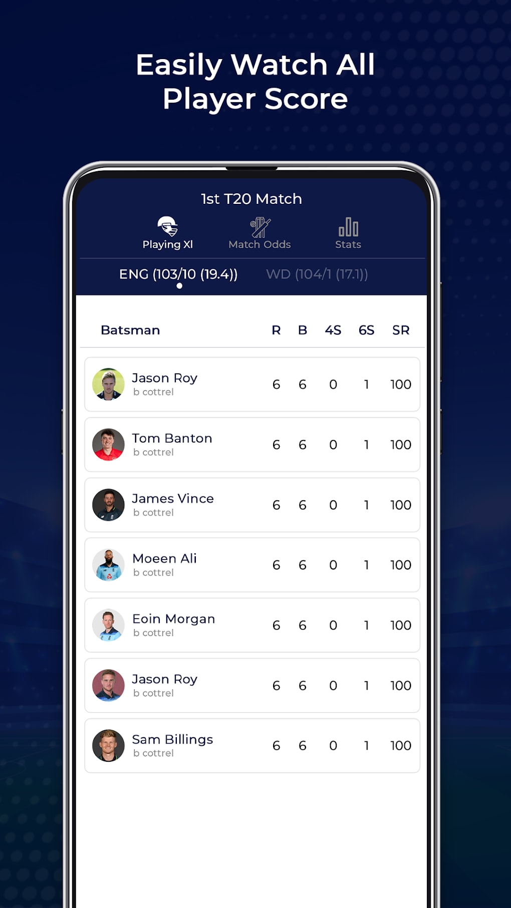 Live Cricket Match Scores for Android