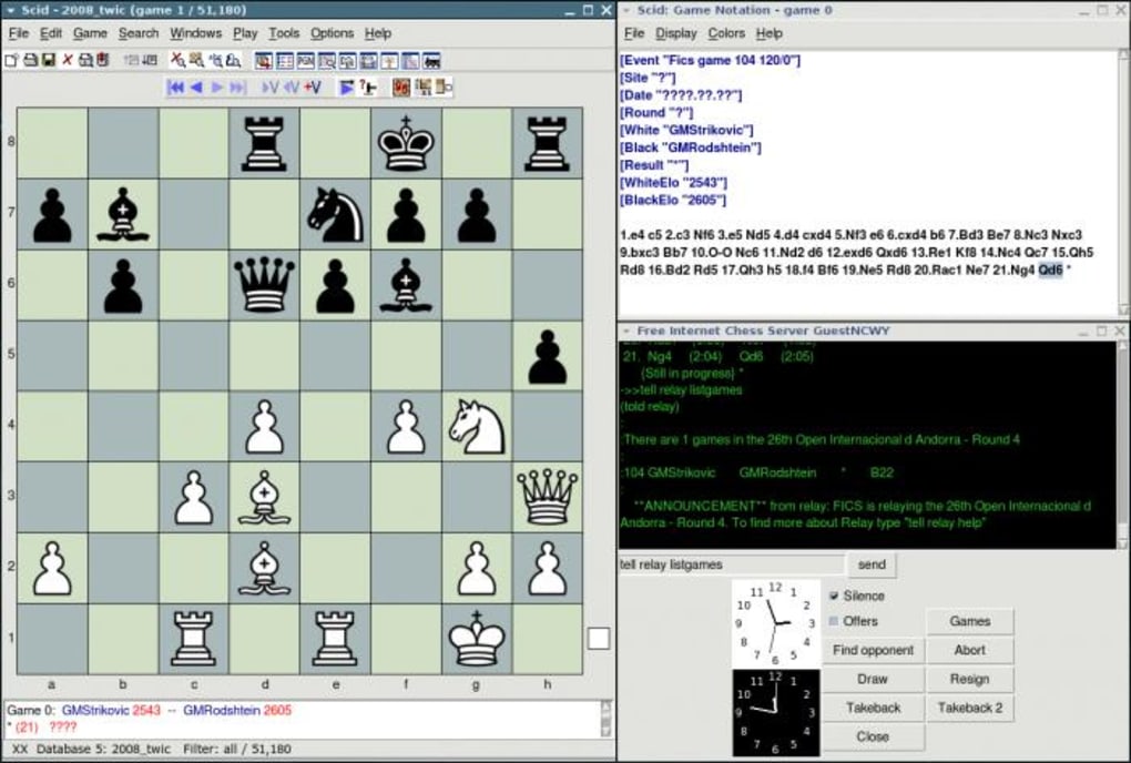 Oranje Chess  Learning to use FICS - Freechess.org