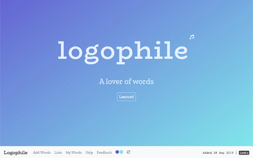 Logophile لنظام Google Chrome - الامتداد تنزيل