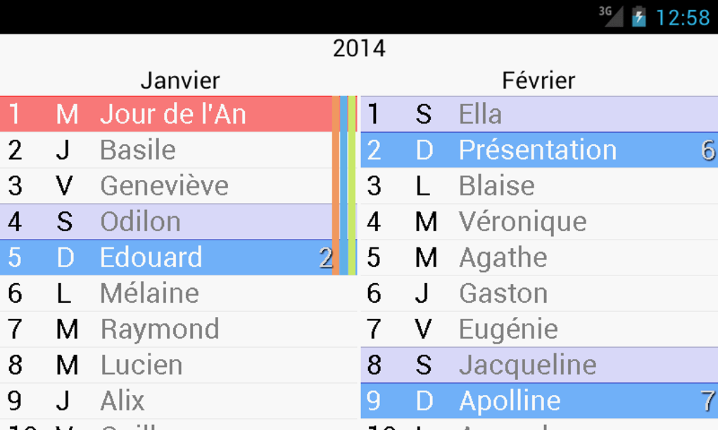 Le Calendrier APK สำหรับ Android - ดาวน์โหลด