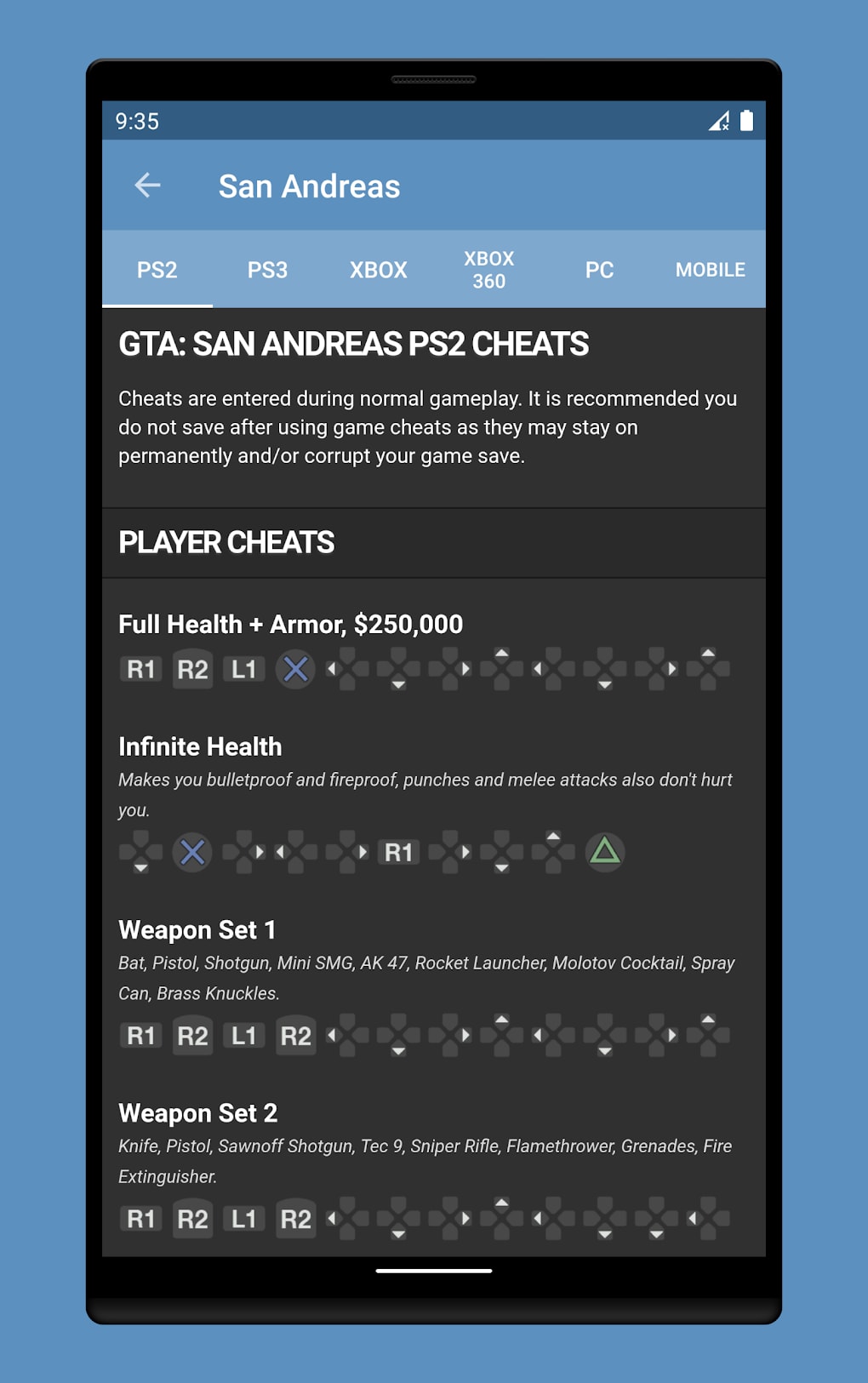 How do the cheats for GTA Android work