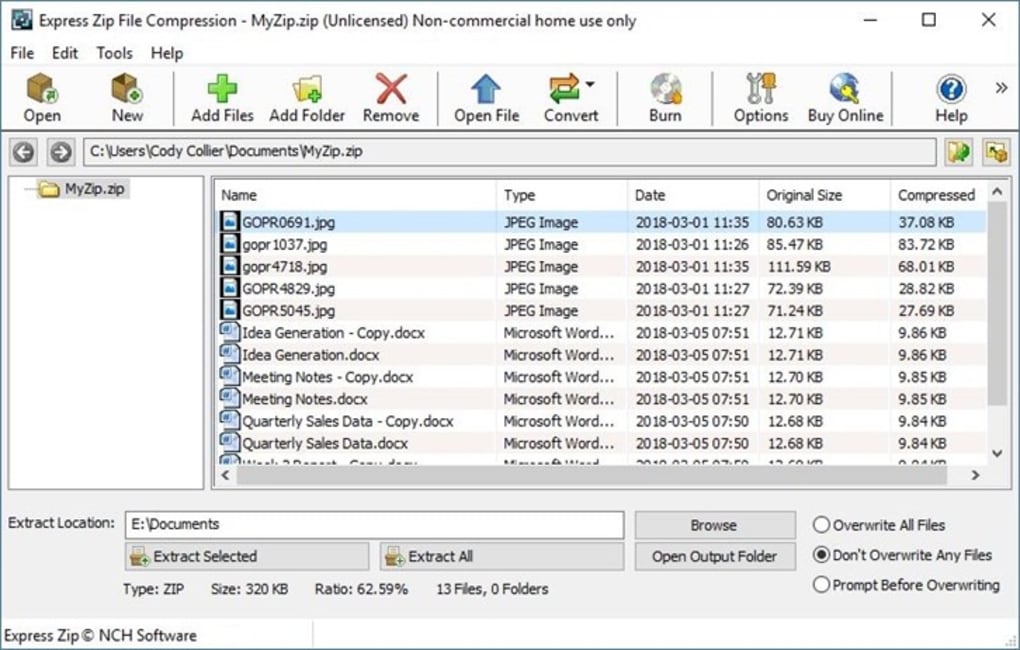 NCH Express Zip Plus 10.23 for windows instal