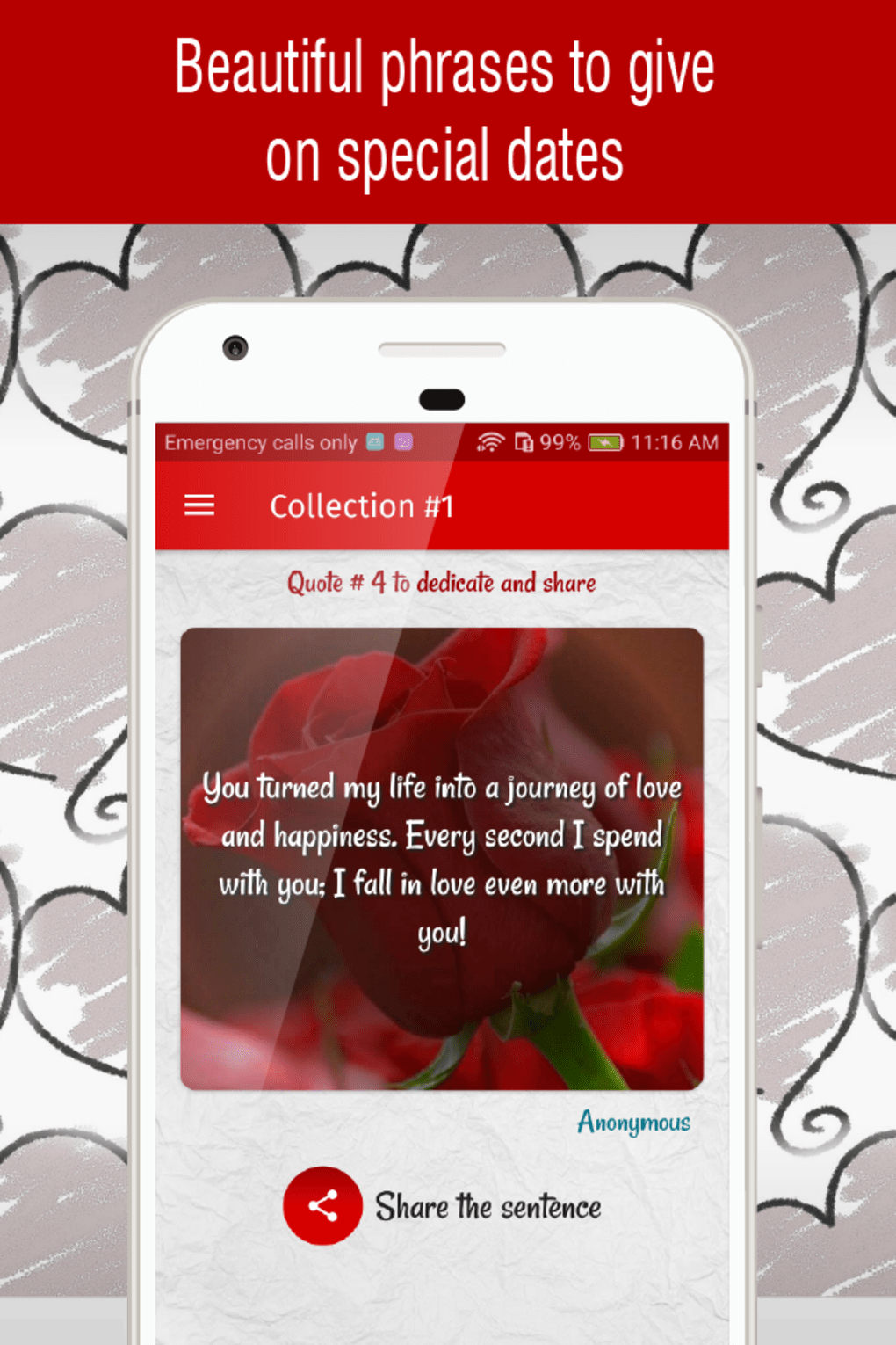 love images with quotes para Android - Download