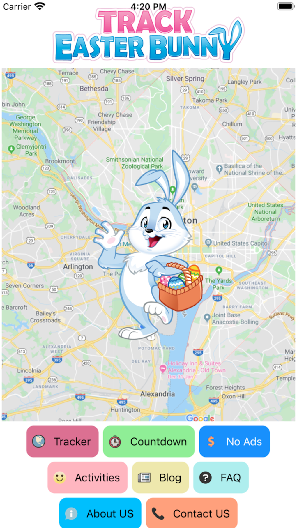 Easter Bunny Tracker Official for iPhone 無料・ダウンロード