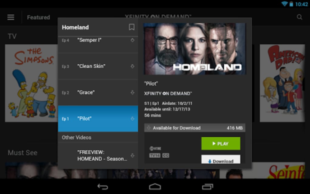 XFINITY TV for Android Download