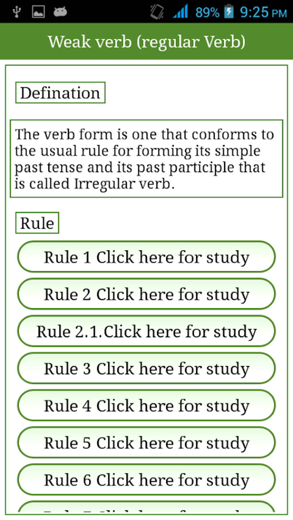 Irregular Regular Verb English APK для Android — Скачать