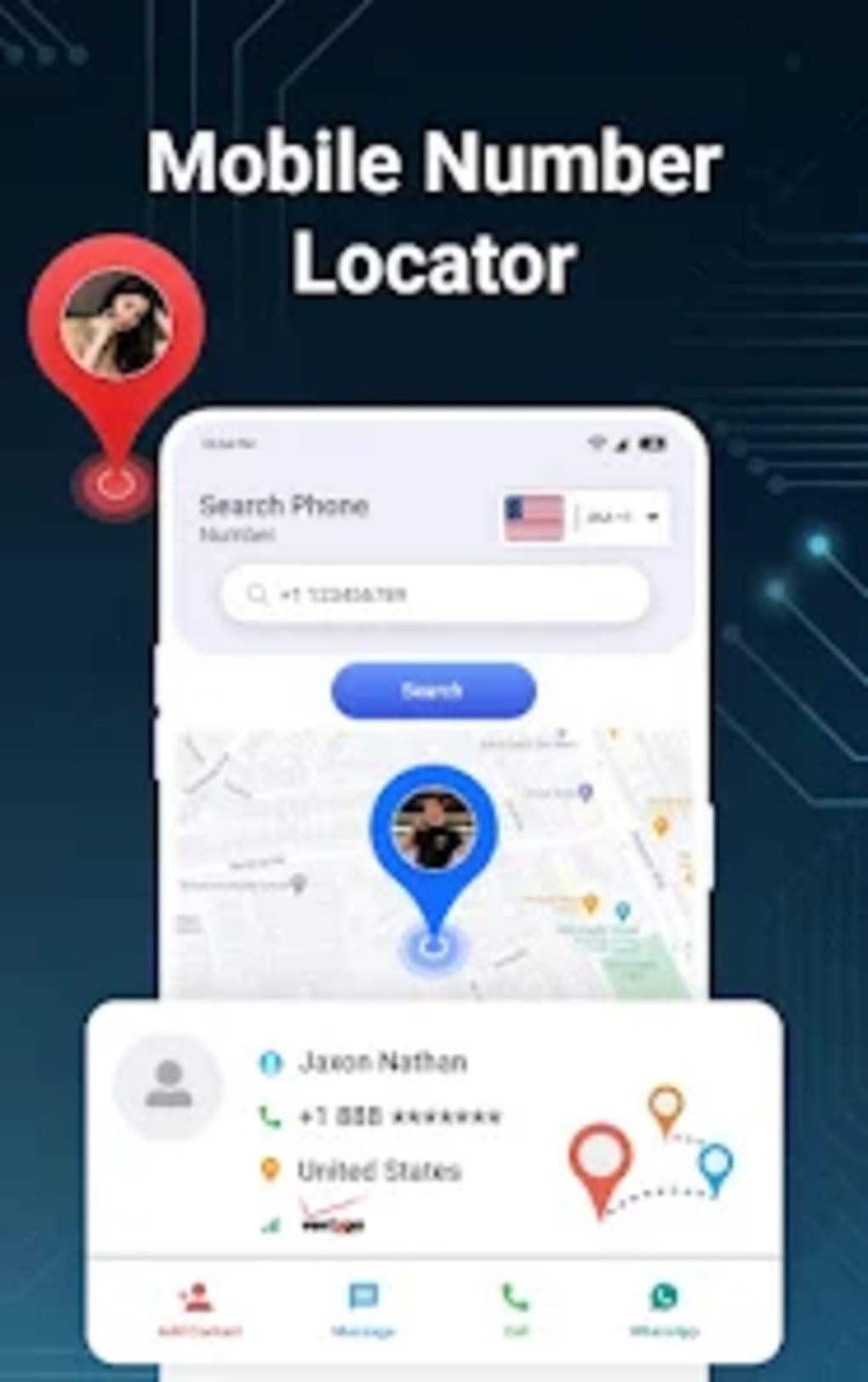 Phone Number Tracker Locator Eok Screenshot 