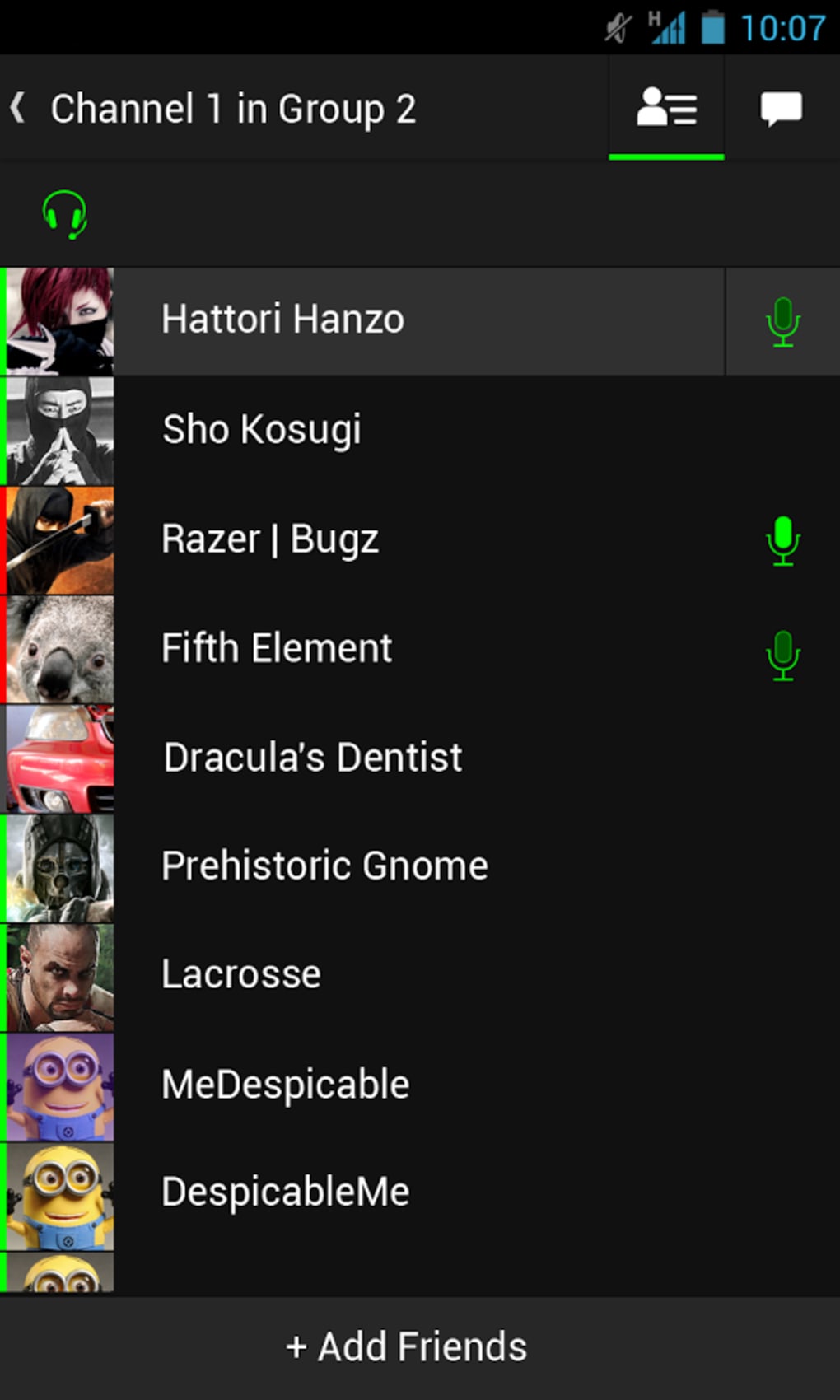 Razer Comms - Messenger para Android - Descargar