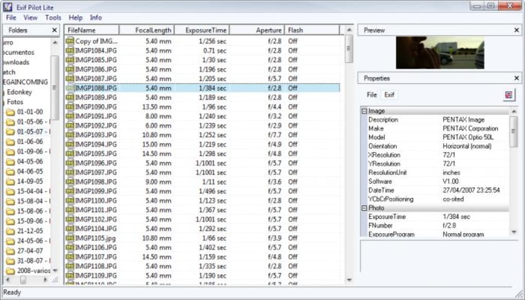 Exif Pilot 6.21 download the last version for windows